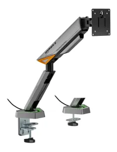 AISENS DT49TSRRGB-347 soporte para monitor 124,5 cm (49") Escritorio Negro, Gris