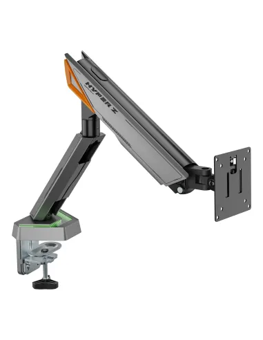 AISENS DT49TSRRGB-347 soporte para monitor 124,5 cm (49") Escritorio Negro, Gris