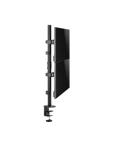 AISENS Soporte de mesa eco giratorio e inclinable para 2 Monitor TV 9kg de 17-32, Negro