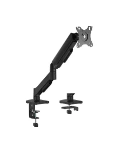 AISENS Soporte de Mesa Eco Contrapeso Giratorio e Inclinable para Monitor TV 9KG (3 Pivotes, 1 Brazo) de 17"-32", Negro