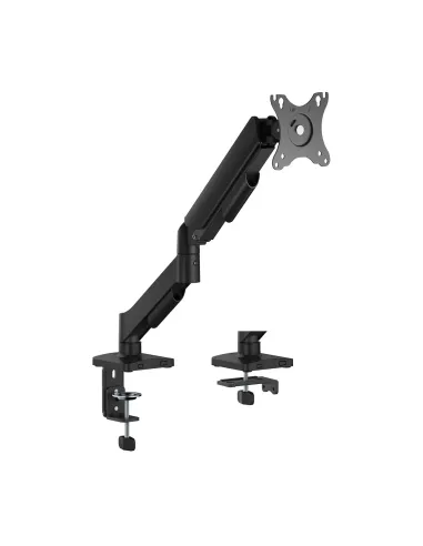AISENS Soporte de Mesa Eco Contrapeso Giratorio e Inclinable para Monitor TV 9KG (3 Pivotes, 1 Brazo) de 17"-32", Negro
