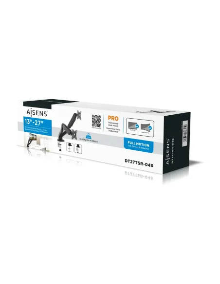 AISENS DT27TSR-045 soporte para monitor 81,3 cm (32") Escritorio Negro