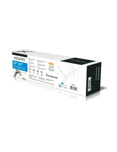 AISENS DT27TSR-045 soporte para monitor 81,3 cm (32") Escritorio Negro