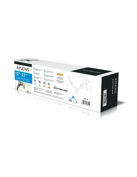 AISENS DT27TSR-045 soporte para monitor 81,3 cm (32") Escritorio Negro