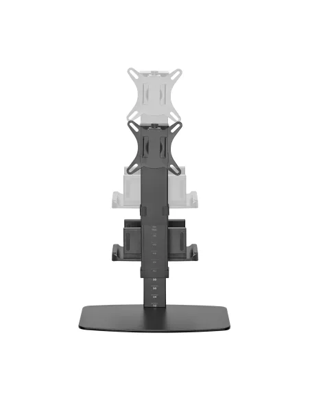 AISENS Soporte de Mesa ECO Giratorio e Inclinable para Monitor TV y Mini PC 8Kg de 17-32, Negro