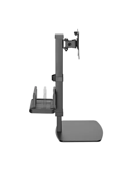 AISENS Soporte de Mesa ECO Giratorio e Inclinable para Monitor TV y Mini PC 8Kg de 17-32, Negro