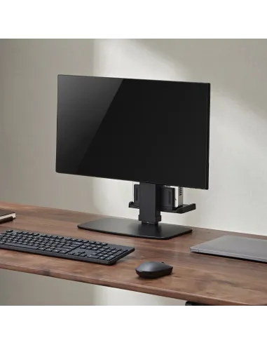 AISENS Soporte de Mesa ECO Giratorio e Inclinable para Monitor TV y Mini PC 8Kg de 17-32, Negro