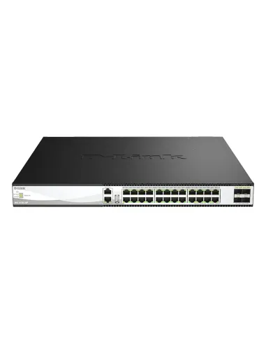 D-Link DXS-3130-28P Gestionado L3 10G Ethernet (100 1000 10000) Energía sobre Ethernet (PoE) Negro, Gris