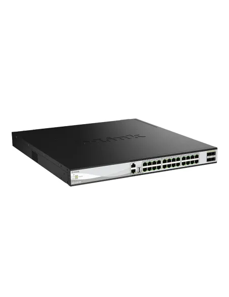 D-Link DXS-3130-28P Gestionado L3 10G Ethernet (100 1000 10000) Energía sobre Ethernet (PoE) Negro, Gris