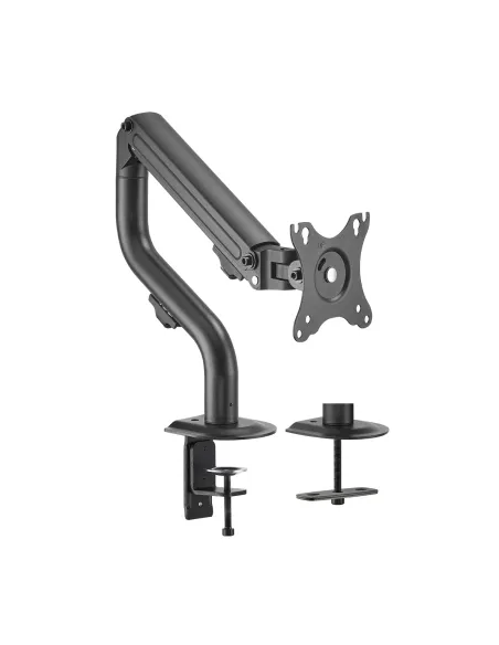 AISENS Soporte de Mesa ECO Contrapeso Giratorio e Inclinable para Monitor TV 8Kg (3 Pivotes, 1 Brazo) de 17-32, Negro