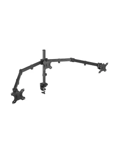 AISENS Soporte De Mesa Eco Giratorio E Inclinable Para 3 Monitores 7kg (3 Pivotes, 2 Brazos) De 13-27, Negro 2