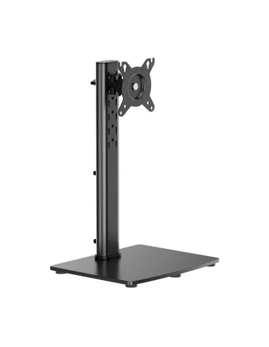 AISENS Soporte de Mesa Con Peana Eco Giratorio e Inclinable para Monitor TV 12kg de 17-34, Negro