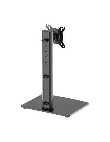 AISENS Soporte de Mesa Con Peana Eco Giratorio e Inclinable para Monitor TV 12kg de 17-34, Negro