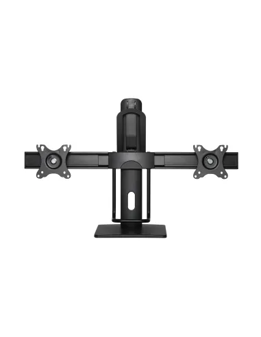 AISENS Soporte De Mesa Pro Contrapeso Giratorio E Inclinable Para 2 Monitores 6kg De 17-27, Negro