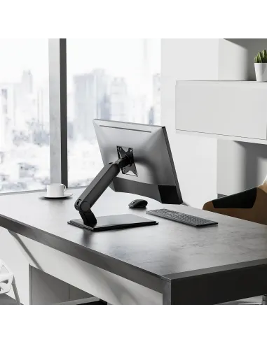 AISENS Soporte de Mesa Pro Contrapeso Inclinable Para Monitor POS 8kg de 17"-32", Negro