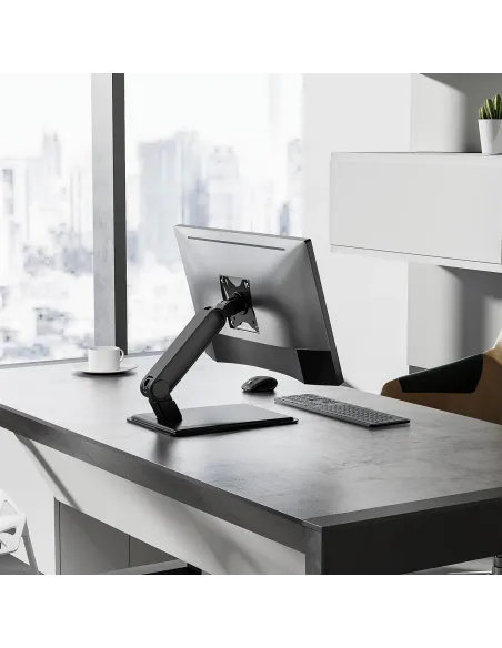 AISENS Soporte de Mesa Pro Contrapeso Inclinable Para Monitor POS 8kg de 17"-32", Negro