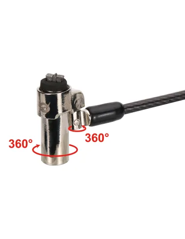 Conceptronic CUSTODIO02BNTM cable antirrobo Negro 1,8 m