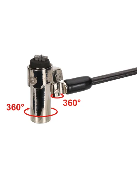 Conceptronic CUSTODIO02BNTM cable antirrobo Negro 1,8 m