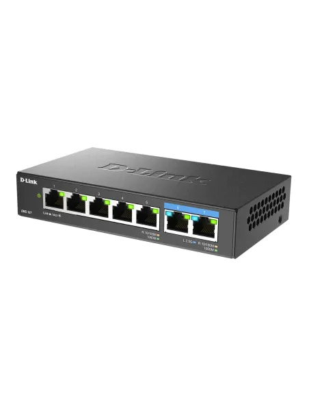 D-Link DMS-107 E switch No administrado Gigabit Ethernet (10 100 1000) Negro