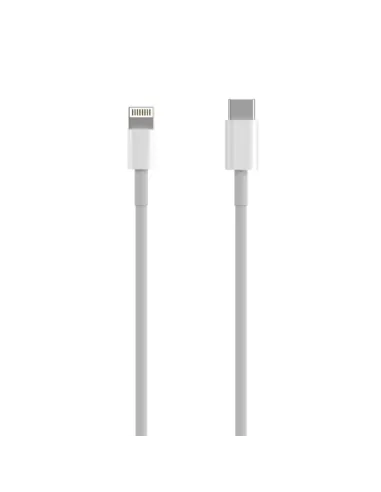 AISENS Cable USB 2.0 USB-C A Lightning PD 2A, Lightning/M-USB-C/M, Blanco, 0.5 m