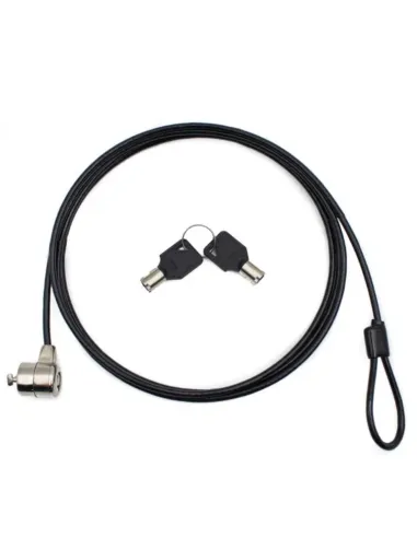 Nilox Cable de Seguridad Doble Llave 1.8 M, Negro