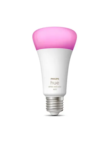 Philips by Signify Hue White and Color ambiance Bombilla inteligente A67 - E27 - 1600