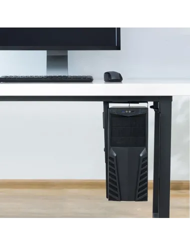 Ewent EW1293 soporte de CPU Soporte para instalación de CPU bajo mesa Negro