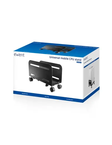 Ewent EW1291 soporte de CPU Carro para equipo informático Negro