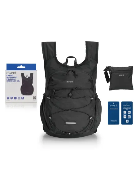 Ewent EW2541 mochila Mochila deportiva Negro Nylon