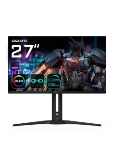 GIGABYTE Monitor de juego AORUS FO27Q3 OLED de 27” - 2560 x 1440 (QHD), 360Hz, 0,03ms, KVM, 250 cd/m², FreeSync Premium Pro, Dis