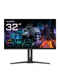 GIGABYTE Monitor de juegos OLED AORUS FO32U2 de 32” - 3840 x 2160 (UHD), 240Hz, 0.03ms, KVM, 250 cd/m², FreeSync Premium Pro, Di