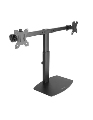 TooQ Soporte de mesa para 2 pantallas (monitor / plasma / LCD / LED) 17"-27"