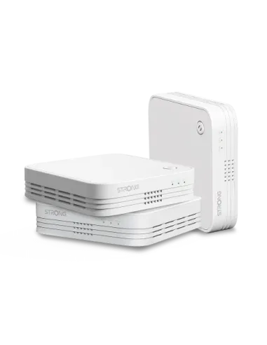 Strong WI-FI MESH HOME TRIO PACK 1200 Doble banda (2,4 GHz / 5 GHz) Wi-Fi 5 (802.11ac) Blanco 3 Interno