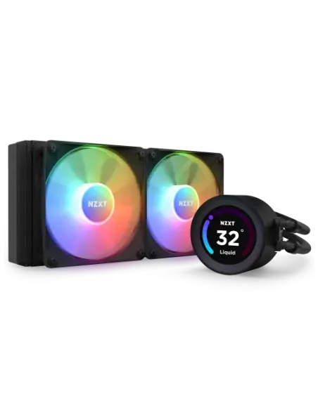 NZXT Kraken Elite 240 RGB Procesador Sistema de refrigeración líquida todo en uno 12 cm Negro 1 pieza(s)
