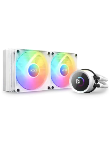 NZXT Kraken 240 RGB Procesador Sistema de refrigeración líquida todo en uno 12 cm Blanco 1 pieza(s)