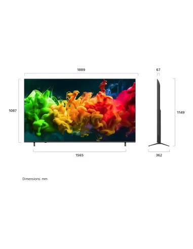 LG QNED evo AI MiniLED 85QNED8EB3A 2,16 m (85") 4K Ultra HD Smart TV Wifi Negro
