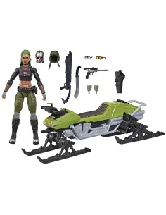 Hasbro G.I. Joe Classified Series No194 Zanya y vehículo Dreadnok Chameleon (Swamp Skier)