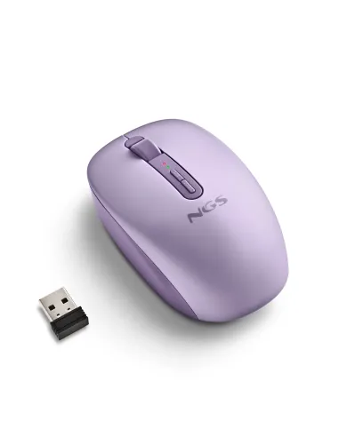 NGS FOG DUAL PURPLE ratón Universal Ambidextro RF Wireless + Bluetooth 1600 DPI