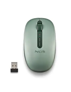 NGS FOG DUAL GREEN ratón Universal Ambidextro RF Wireless + Bluetooth 1600 DPI