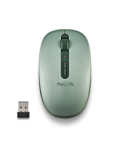 NGS FOG DUAL GREEN ratón Universal Ambidextro RF Wireless + Bluetooth 1600 DPI