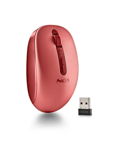 NGS FOG DUAL RED ratón Universal Ambidextro RF Wireless + Bluetooth 1600 DPI
