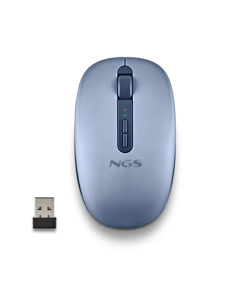 NGS FOG DUAL BLUE ratón Universal Ambidextro RF Wireless + Bluetooth 1600 DPI