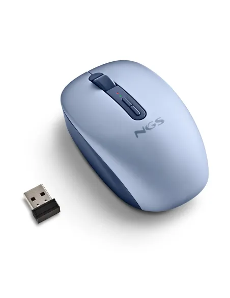 NGS FOG DUAL BLUE ratón Universal Ambidextro RF Wireless + Bluetooth 1600 DPI