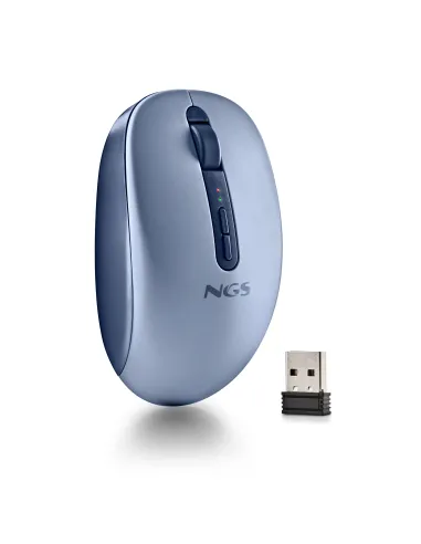 NGS FOG DUAL BLUE ratón Universal Ambidextro RF Wireless + Bluetooth 1600 DPI