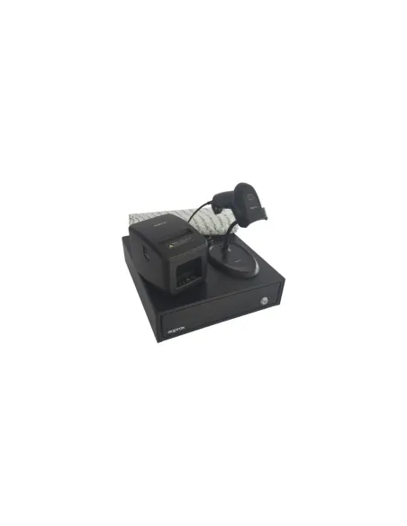 Pack para TPV Approx appPOSPACK3380USB/ Cajón Portamonedas + Impresora Térmica de Tickets + Lector de Códigos + Rollos Térmicos