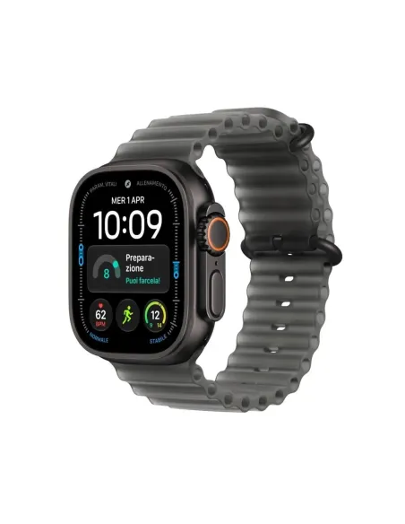 Smartwatch apple watch u4 gps+cell 49mm black titanium case with translucent black ocean band