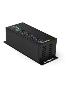 StarTech.com Hub Concentrador Ladrón USB de 7 Puertos con Adaptador de Corriente - con Protección ESD 350W - Hub Industrial USB