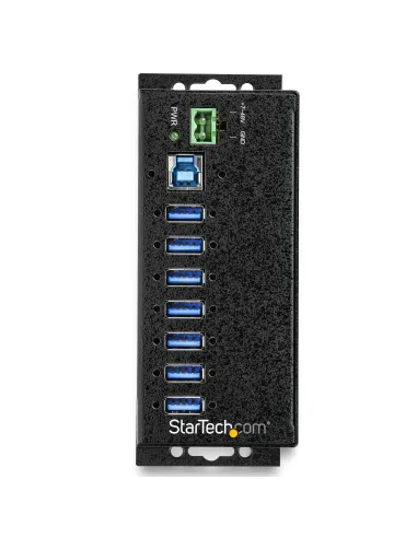 StarTech.com Hub Concentrador Ladrón USB de 7 Puertos con Adaptador de Corriente - con Protección ESD 350W - Hub Industrial USB