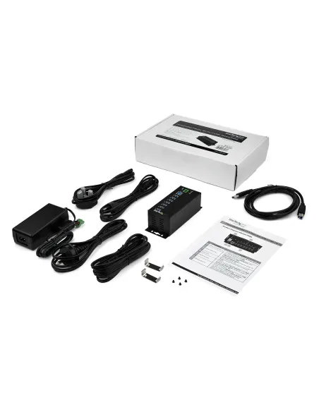 StarTech.com Hub Concentrador Ladrón USB de 7 Puertos con Adaptador de Corriente - con Protección ESD 350W - Hub Industrial USB