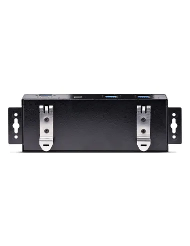 StarTech.com Hub Industrial de 7 Puertos USB de 10Gbps USB-A y USB-C - con Adaptador de Alimentación - Montable - Ladrón USB de